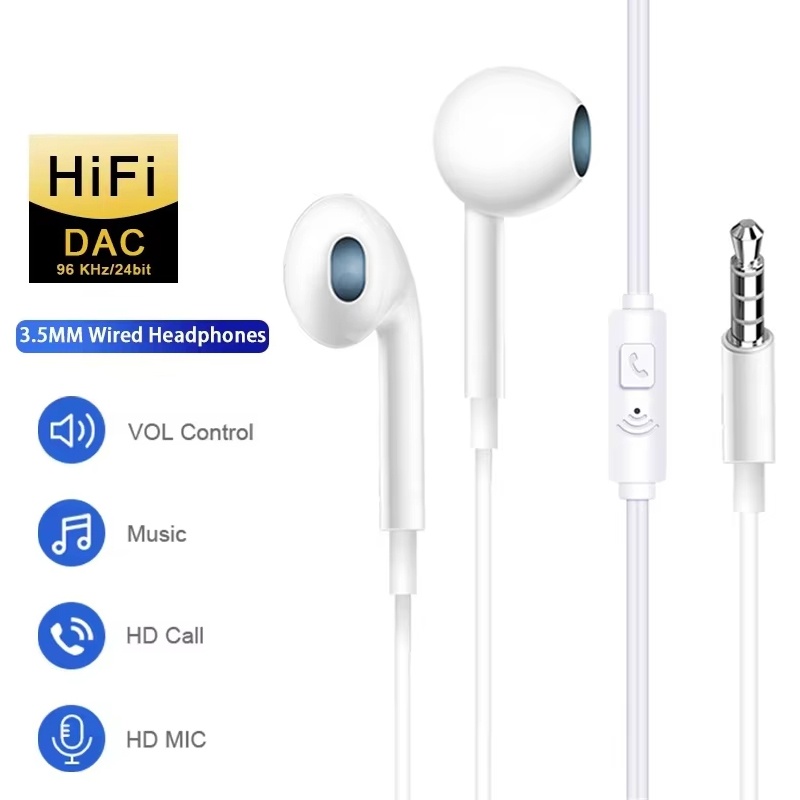 Audiophile Headphone Wired - Universal Earphone 3.5mm Jack Wired Headphones