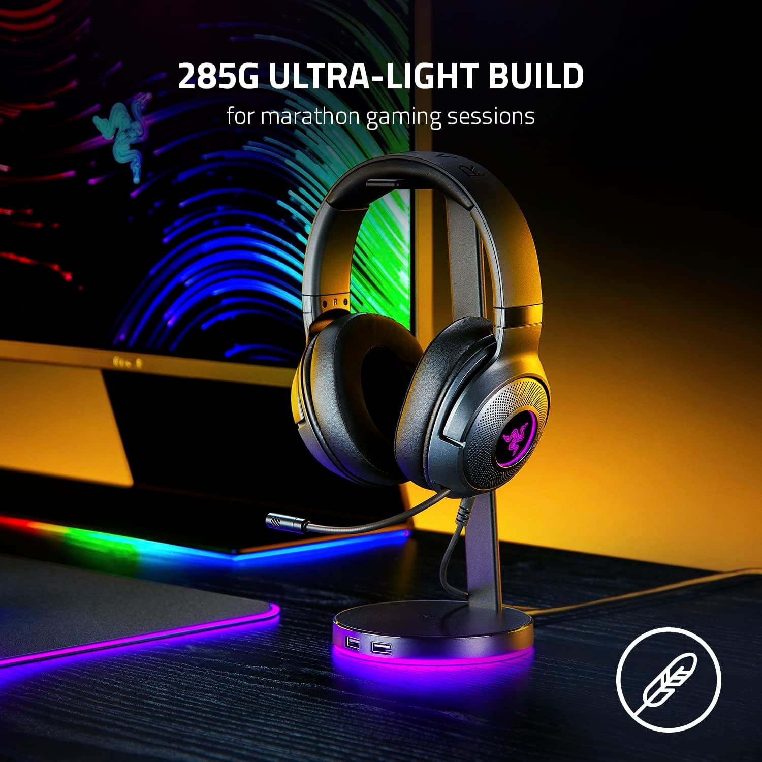 Razer Kraken V3 X Wired USB Ga - Gaming Headset Rgb ulasan dan harga