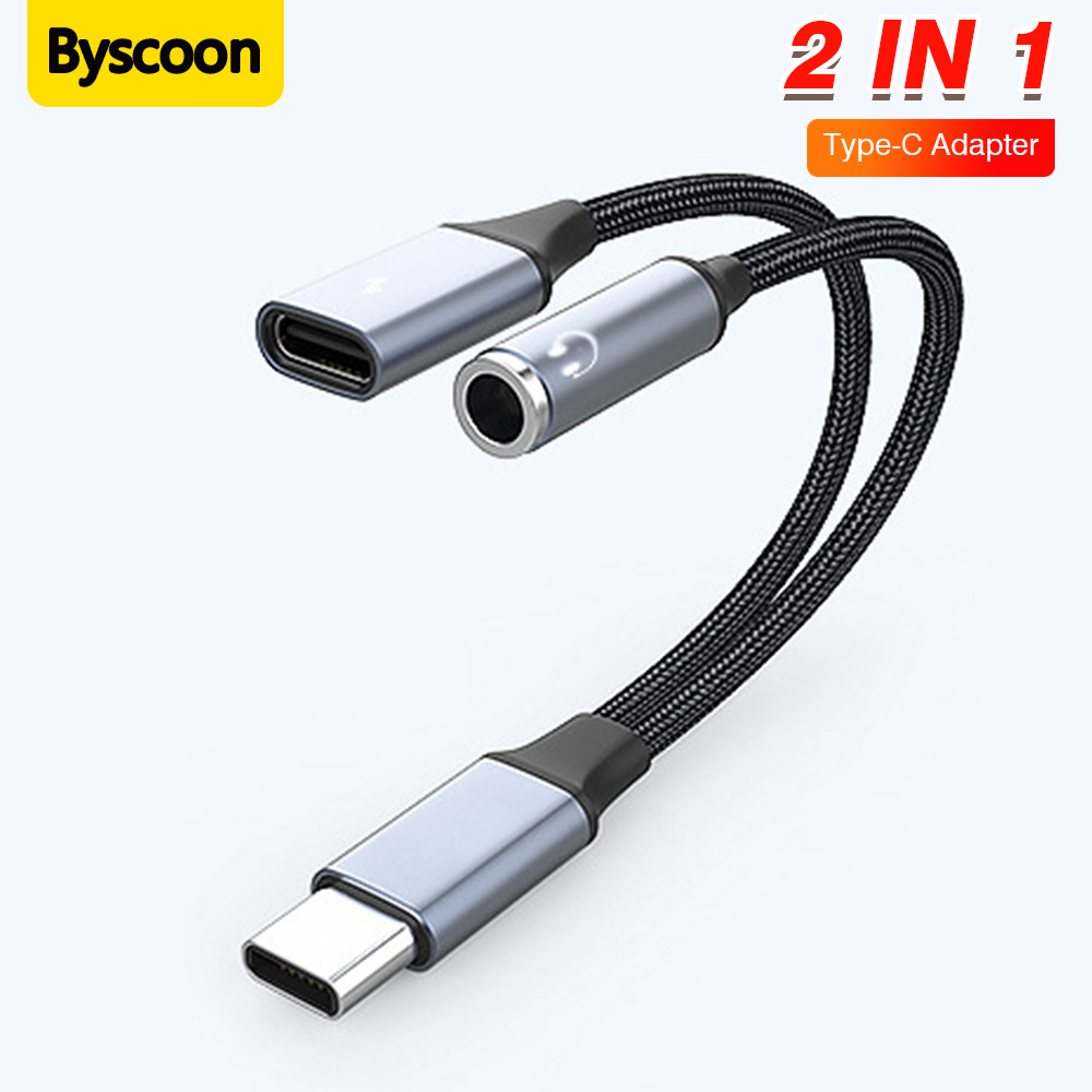 2 In 1 Type C to C 3.5mm Audio - Earphone Splitter Jack ulasan dan harga