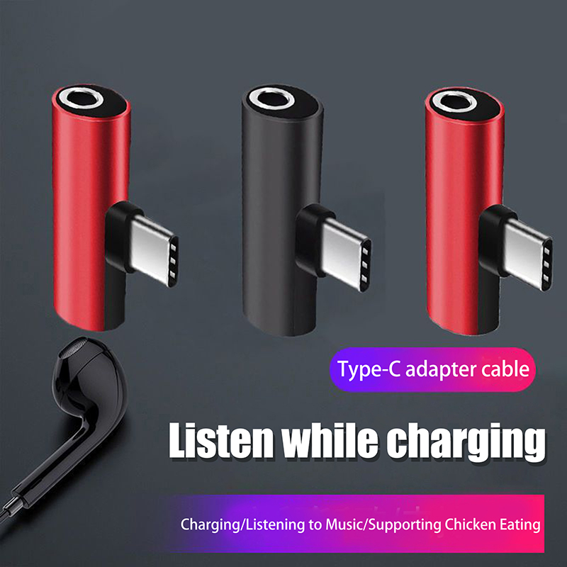 USB Type-C To 3.5 Mm Headphone - Earphone Splitter Jack ulasan dan harga