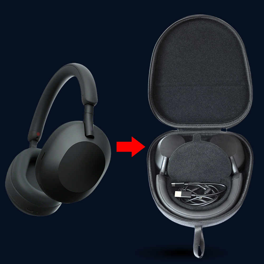 Hard Carrying Case Travel Prot - Sony Headphone Wh-1000Xm5 ulasan dan harga
